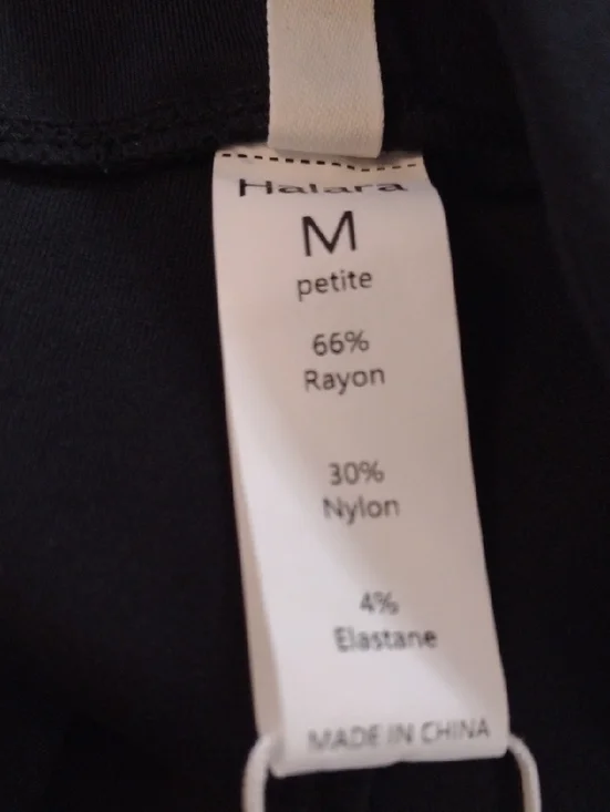 New Halara Athleisure Pants Women Med High Waist Back Pockets Bootcut Black NWT - Picture 11 of 11